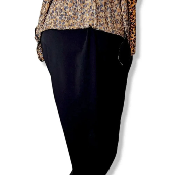 Zara TRF Animal Cheetah Print Pleated Shoulder Lined Jacket Dress Sz Small Maxi - Picture 5 of 15